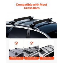 VEVOR Roof Rack Pads for Crossbar 176lbs Load Capacity for Kayak Canoe Surfboard