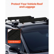 VEVOR Roof Rack Pads for Crossbar 176lbs Load Capacity for Kayak Canoe Surfboard