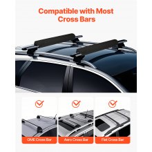 VEVOR Roof Rack Pads for Crossbar 88lbs Load Capacity for Kayak Canoe Surfboard