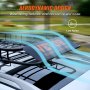 VEVOR Roof Rack Cargo Basket, 117.5 x 91.5 x 11.4 cm Rooftop Cargo Carrier, Heavy-duty 90.7 kg Capacity Universal Roof Rack Basket, Luggage Holder for SUV, Truck, Vehicle
