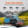 VEVOR Roof Rack Cargo Basket, 46" x 36" x 4.5" Rooftop Cargo Carrier, Heavy-duty 200 LBS Capacity Universal Roof Rack Basket, Luggage Holder for SUV, Truck, Vehicle