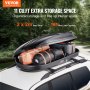 VEVOR Rooftop Cargo Carrier 11 kubikkfot bagasjeoppbevaringsboks ABS for SUV-er biler