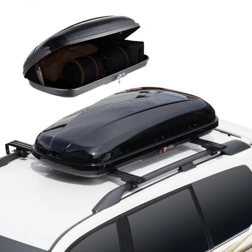 VEVOR Rooftop Cargo Carrier, 14 Cubic Feet Roof Cargo Box, ABS