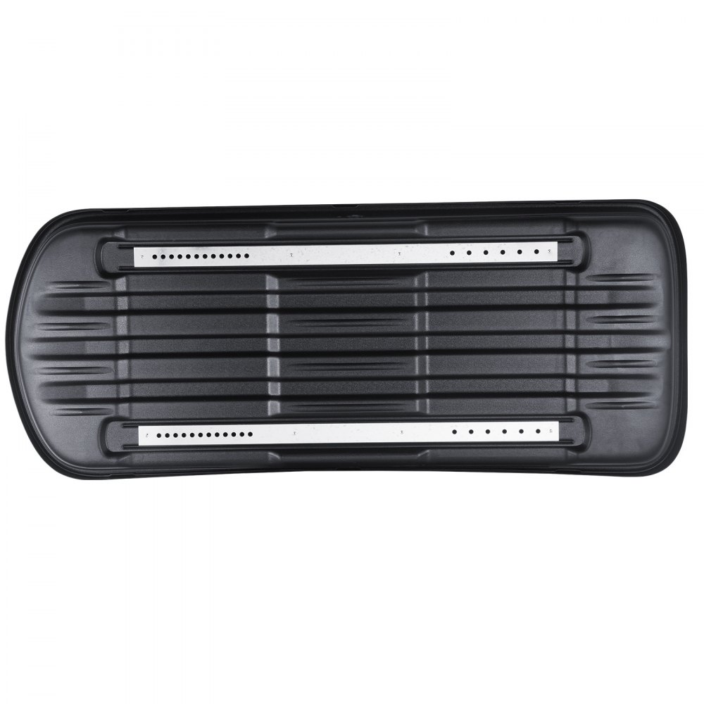 VEVOR Rooftop Cargo Carrier, 14 Cubic Feet Roof Cargo Box, ABS Hard Shell Roof Box, with Dual-Sided Opening and 2 Reinforced Straps, Aerodynamic, Suitable for most Crossbar, for Car, Wagon, SUV, Black