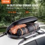 VEVOR Rooftop Cargo Carrier 14 Cubic Feet Luggage Storage Box ABS for SUVs Cars