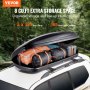 VEVOR Rooftop Cargo Carrier 220 L Luggage Storage Box ABS for SUVs Cars