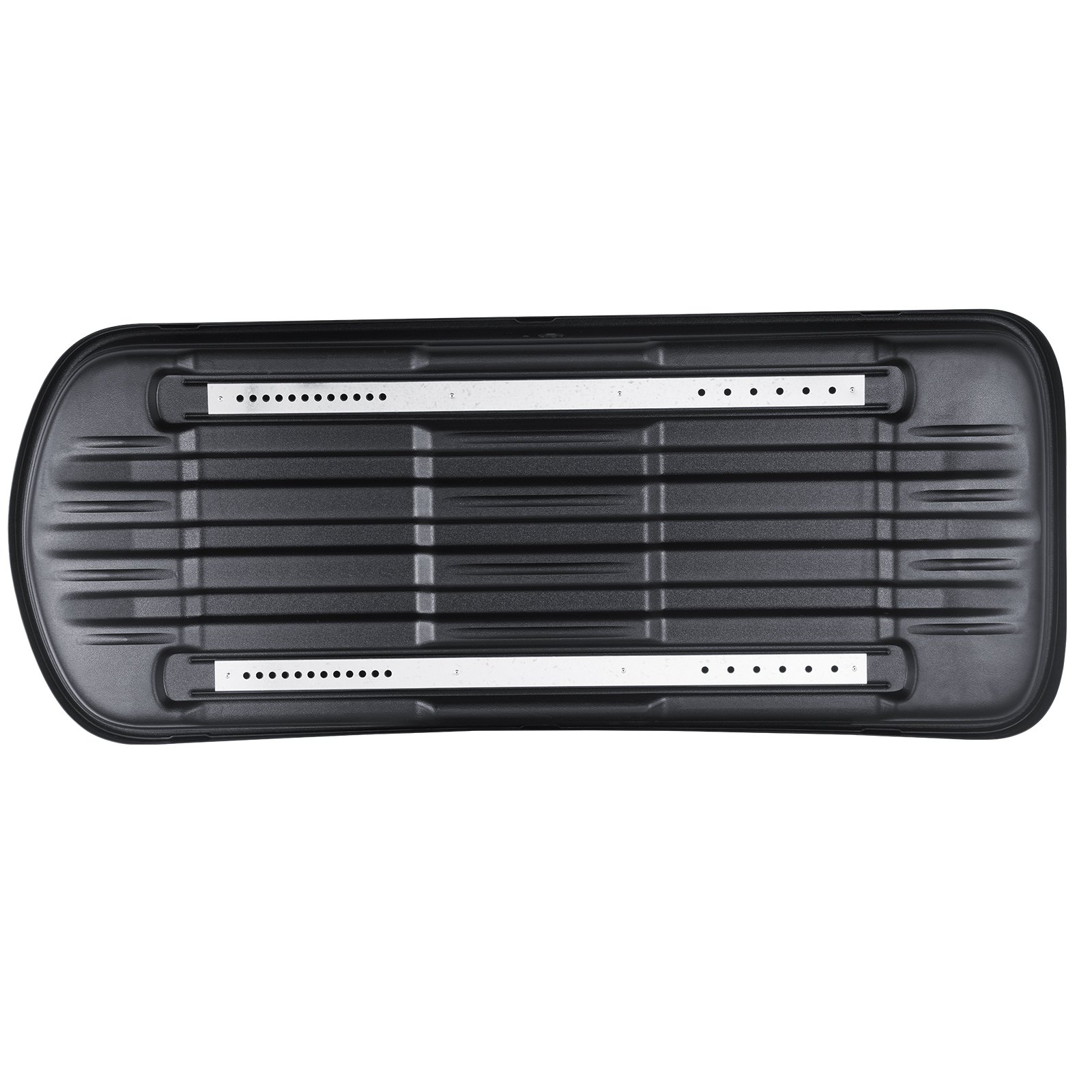 VEVOR Rooftop Cargo Carrier, 8 Cubic Feet Roof Cargo Box, ABS Hard Shell Roof Box, with Dual-Sided Opening and 2 Reinforced Straps, Aerodynamic, Suitable for most Crossbar, for Car, Wagon, SUV, Black