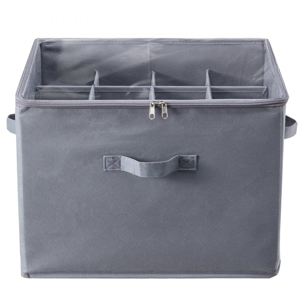 VEVOR Under Bed Shoe Storage Organizer, 1 Pack, 16 Compartments, Underbed Shoe Box Storage Containers Adjustable Dividers, Sandal Organizer Storage with Clear Window, Breathable, Reinforced Handles