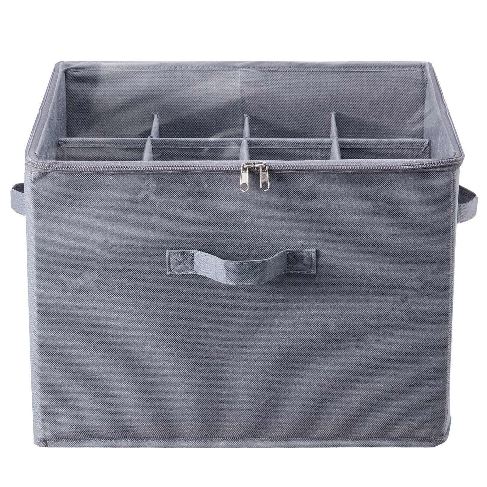 VEVOR Under Bed Shoe Storage Organizer, 1 Pack, 16 Compartments, Underbed Shoe Box Storage Containers Adjustable Dividers, Sandal Organizer Storage with Clear Window, Breathable, Reinforced Handles