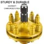 VEVOR Slip Clutch, 1 3/8” PTO Slip Clutch, 6 Spline Ends PTO Friction Clutch, Carburized Steel Tractor Slip Clutch, Adjustable Rotary Cutter Slip Clutch, Yellow PTO Slip Clutch Spline for PTO Shaft