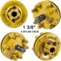 VEVOR Slip Clutch, 1 3/8” PTO Slip Clutch, 6 Spline Ends PTO Friction Clutch, Carburized Steel Tractor Slip Clutch, Adjustable Rotary Cutter Slip Clutch, Yellow PTO Slip Clutch Spline for PTO Shaft