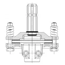 VEVOR Slip Clutch, 1 3/8" PTO Slip Clutch, 6 Spline Ends PTO Friction Clutch, Carburized Steel Tractor Slip Clutch, Adjustable Rotary Cutter Slip Clutch, Black PTO Slip Clutch Spline for PTO Shaft