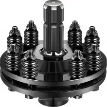 VEVOR Slip Clutch, 1 3/8" PTO Slip Clutch, 6 Spline Ends PTO Friction Clutch, Carburized Steel Tractor Slip Clutch, Adjustable Rotary Cutter Slip Clutch, Black PTO Slip Clutch Spline for PTO Shaft