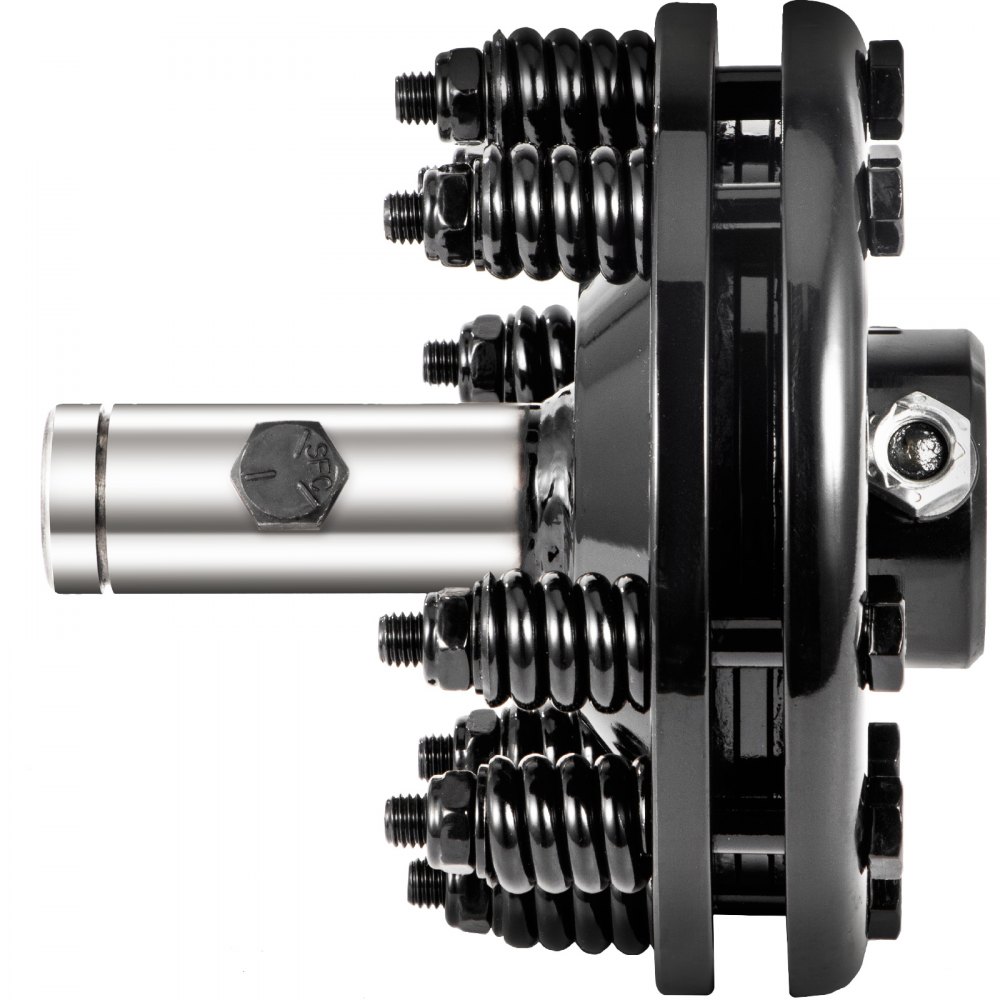 VEVOR Slip Clutch, 1 3/8\" PTO Slip Clutch, Smooth Round Ends PTO Friction Clutch, Carburized Steel Tractor Slip Clutch, Adjustable Rotary Cutter Slip Clutch, Black Brush Hog Slip Clutch for PTO Shaft