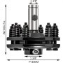 VEVOR Slip Clutch, 1 3/8” PTO Slip Clutch, Smooth Round Ends PTO Friction Clutch, Carburized Steel Tractor Slip Clutch, Adjustable Rotary Cutter Slip Clutch, Black Brush Hog Slip Clutch for PTO Shaft
