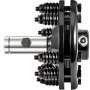 VEVOR Slip Clutch, 1 3/8” PTO Slip Clutch, Smooth Round Ends PTO Friction Clutch, Carburized Steel Tractor Slip Clutch, Adjustable Rotary Cutter Slip Clutch, Black Brush Hog Slip Clutch for PTO Shaft