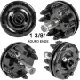 VEVOR Slip Clutch, 1 3/8\" PTO Slip Clutch, Smooth Round Ends PTO Friction Clutch, Carburized Steel Tractor Slip Clutch, Adjustable Rotary Cutter Slip Clutch, Black Brush Hog Slip Clutch for PTO Shaft
