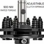 VEVOR Slip Clutch, 1 3/8\" PTO Slip Clutch, Smooth Round Ends PTO Friction Clutch, Carburized Steel Tractor Slip Clutch, Adjustable Rotary Cutter Slip Clutch, Black Brush Hog Slip Clutch for PTO Shaft