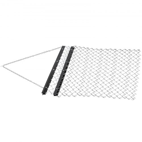 VEVOR 4' x 5' ATV Chain, UTV Tractor Attachments Drag Mat for Landscape Leveling or Sod Prepping, Durable Harrow Rake Grader for Gravel Driveway, Farm, Garden, Field, Black