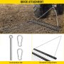 VEVOR Drag Harrow, 4' x 5' ATV Chain Harrow, UTV Tractor Attachments Field Drag Mat for Landscape Leveling or Sod Prepping, Durable Harrow Rake Grader for Gravel Driveway, Farm, Garden, Field
