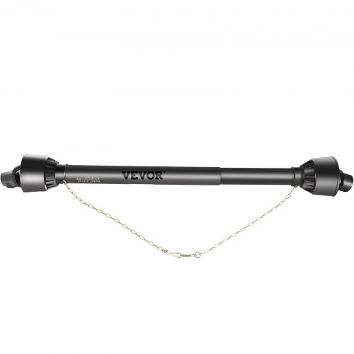 VEVOR PTO Shaft 1 3/8" PTO Drive Shaft, 6 Spline End Round End PTO Driveline Shaft, Series 4 Tractor PTO Shaft, 39"-55" Brush Hog PTO Shaft, Black PTO Shaft for Bush Hog/Finish Mower/Rotary Cutter