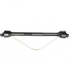 VEVOR PTO Shaft 1 3/8\" PTO Drive Shaft, 6 Spline End Round End PTO Driveline Shaft, Series 4 Tractor PTO Shaft, 39\"-55\" Brush Hog PTO Shaft, Black PTO Shaft for Bush Hog/Finish Mower/Rotary Cutter
