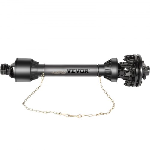 VEVOR PTO Shaft, 1-3/8” 6 Spline Tractor and Implement Ends PTO Driveline Shaft, Series 4 Tractor PTO Shaft, 43”-59” Brush Hog PTO Shaft with Slip Clutch Black, for Finish Mower, Rotary Cutter