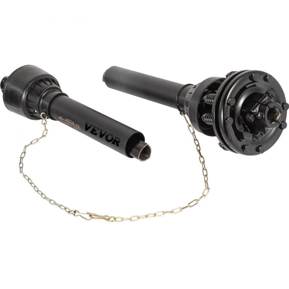 VEVOR PTO Shaft, 1-3/8” 6 Spline Tractor and Implement Ends PTO Driveline Shaft, Series 4 Tractor PTO Shaft, 43”-59” Brush Hog PTO Shaft with Slip Clutch Black, for Finish Mower, Rotary Cutter