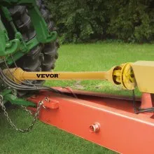VEVOR PTO Shaft, 1-3/8" PTO Drive Shaft, 6 Spline Both Ends PTO Driveline Shaft, Series 4 Tractor PTO Shaft, 31.5"-41" Brush Hog PTO Shaft, Yellow PTO Shaft w/Slip Clutch for Bush Hog/Finish Mower