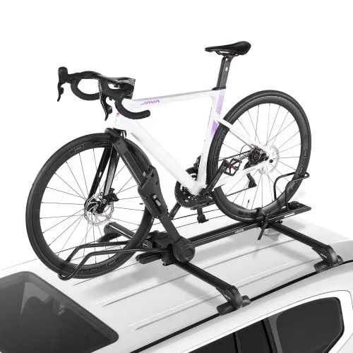 Folding Roof Top Bike Rack Heavy Duty Car Bicycle Upright Mount Rack Lock