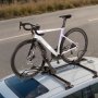 VEVOR Roof Bike Rack, 15 kg Capacity, Foldable Upright Roof Mount Bicycle Rack with Locking Systems & Adjustable Arm for T-Slot Crossbars, Upright Rooftop Bike Rack 1 Bike Carrier for Car SUV, Black