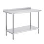 VEVOR 24 x 48 x 36 Inch Stainless Steel Work Table, Commercial Food Prep Worktable Heavy Duty Prep Worktable, Metal Work Table with Adjustable Height for Restaurant, Home and Hotel