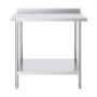 VEVOR 24 x 36 x 36 Inch Stainless Steel Work Table, Commercial Food Prep Worktable Heavy Duty Prep Worktable, Metal Work Table with Adjustable Height for Restaurant, Home and Hotel