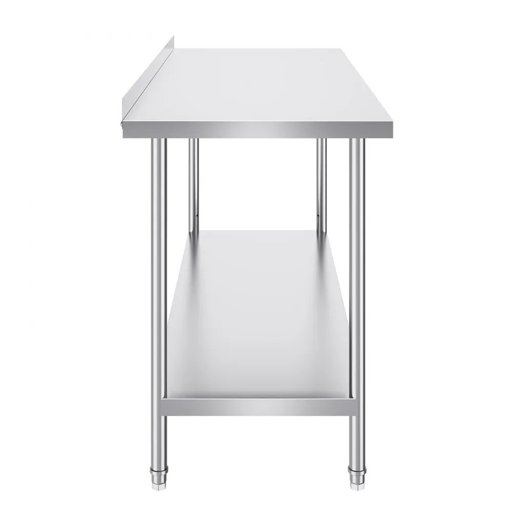 VEVOR Stainless Steel Work Table Commercial Kitchen Work Food Prep Table 24"x60"