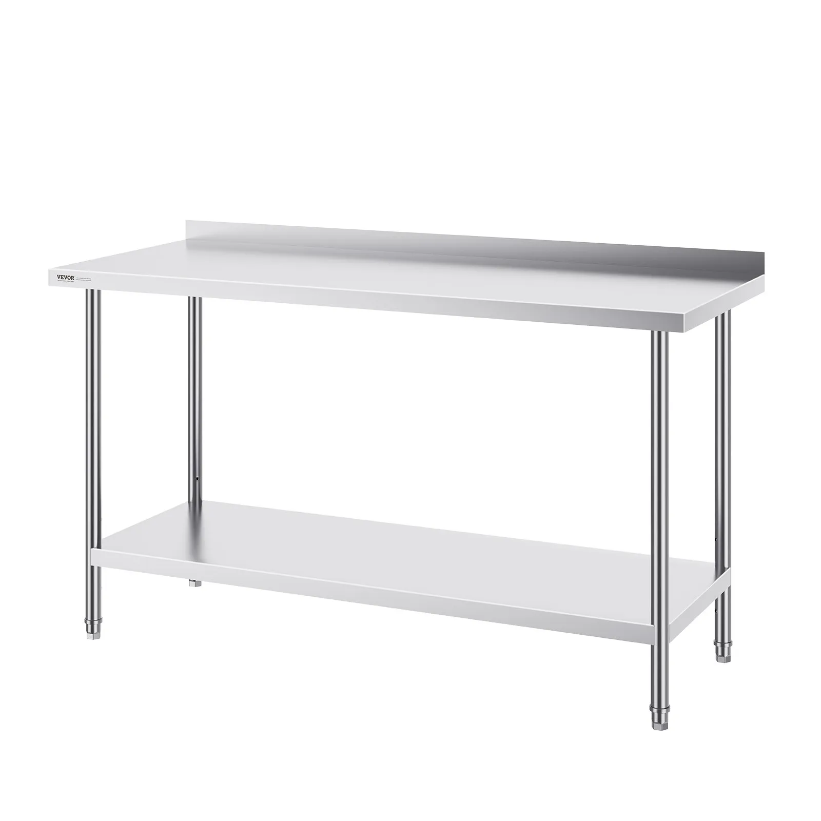 VEVOR Stainless Steel Work Table Commercial Kitchen Work Food Prep Table 24"x60"