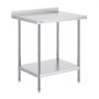 VEVOR 24 x 30 x 36 Inch Stainless Steel Work Table, Commercial Food Prep Worktable Heavy Duty Prep Worktable, Metal Work Table with Adjustable Height for Restaurant, Home and Hotel