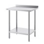 VEVOR 24 x 30 x 36 Inch Stainless Steel Work Table, Commercial Food Prep Worktable Heavy Duty Prep Worktable, Metal Work Table with Adjustable Height for Restaurant, Home and Hotel