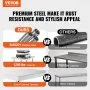 VEVOR Stainless Steel Food Prep Table Commercial Kitchen Work Table 35.6x152.4 cm