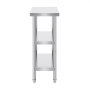 VEVOR Stainless Steel Food Prep Table Commercial Kitchen Work Table 35.6x61 cm