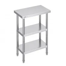 VEVOR Stainless Steel Food Prep Table Commercial Kitchen Work Table 14"x24"