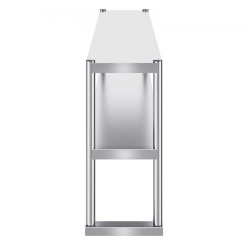 TrailBlaze NSF Stainless Steel Overshelf | 12" X 48", 400 Lb Capacity, Adjustable Height, For Commercial Kitchen & Garage