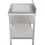 VEVOR Stainless Steel Work Table 24 x 42 in Commercial Food Prep Worktable with 2 Drawers, Undershelf and Backsplash, 992 lbs Load Stainless Steel Kitchen Island for Restaurant, Home and Hotel