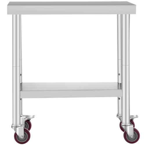 Work Table With Wheels 30"x12" Laundry Room Non-magnetic Table Overshelf Hot