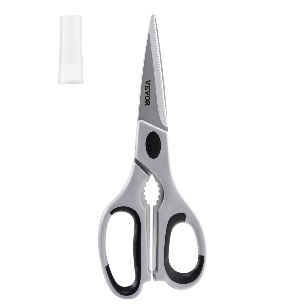 VEVOR - Kitchen Scissors,Durable Stainless Steel Kitchen Shears,Protective Sheath,Heavy Duty Cooking Shears Soft Comfort Handle + Stainless Steel - Thumbnail 2