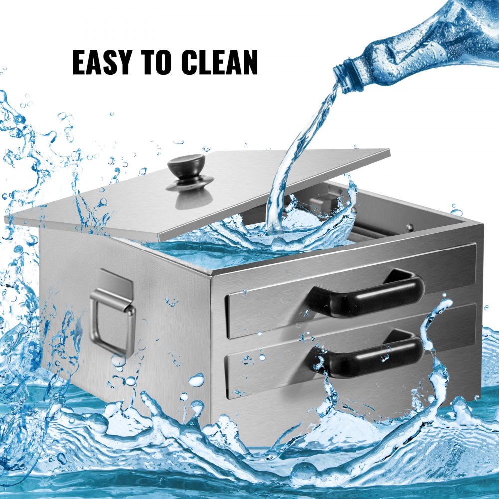 VEVOR Rice Noodles Steamer Rice Noodle Roll Maker 2-Layer Rice Roll Machine