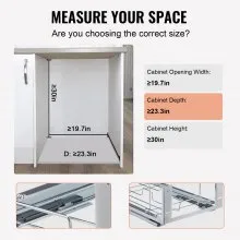 VEVOR Pull-Out Trash Can, 35Lx2 Double Bins, Under Mount Kitchen Waste Container with Slide and Door Mounting Kit, 110 lbs Load Capacity Heavy Duty Garbage Recycling Bin for Kitchen Cabinet, Sink