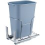 VEVOR Pull-Out Trash Can, 35L Single Bin, Under Mount Kitchen Waste Container with Slide, Handle and Door Mounting Kit, 110 lbs Load Capacity Heavy Duty Garbage Recycling Bin for Kitchen Cabinet, Sink