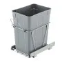 VEVOR Pullout Trash Can for Kitchen Cabinets, Garbage Waste Recycling Bin, Under Mount Waste Container, with Heavy Duty Metal Full Extension Sliding System and Handle, for Sink, Under Counter