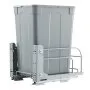 VEVOR Pullout Trash Can for Kitchen Cabinets, Garbage Waste Recycling Bin, Under Mount Waste Container, with Heavy Duty Metal Soft Close Sliding System and Door Kit, for Sink, Under Counter