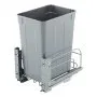 VEVOR Pullout Trash Can for Kitchen Cabinets, Garbage Waste Recycling Bin, Under Mount Waste Container, with Heavy Duty Metal Soft Close Sliding System and Door Kit, for Sink, Under Counter